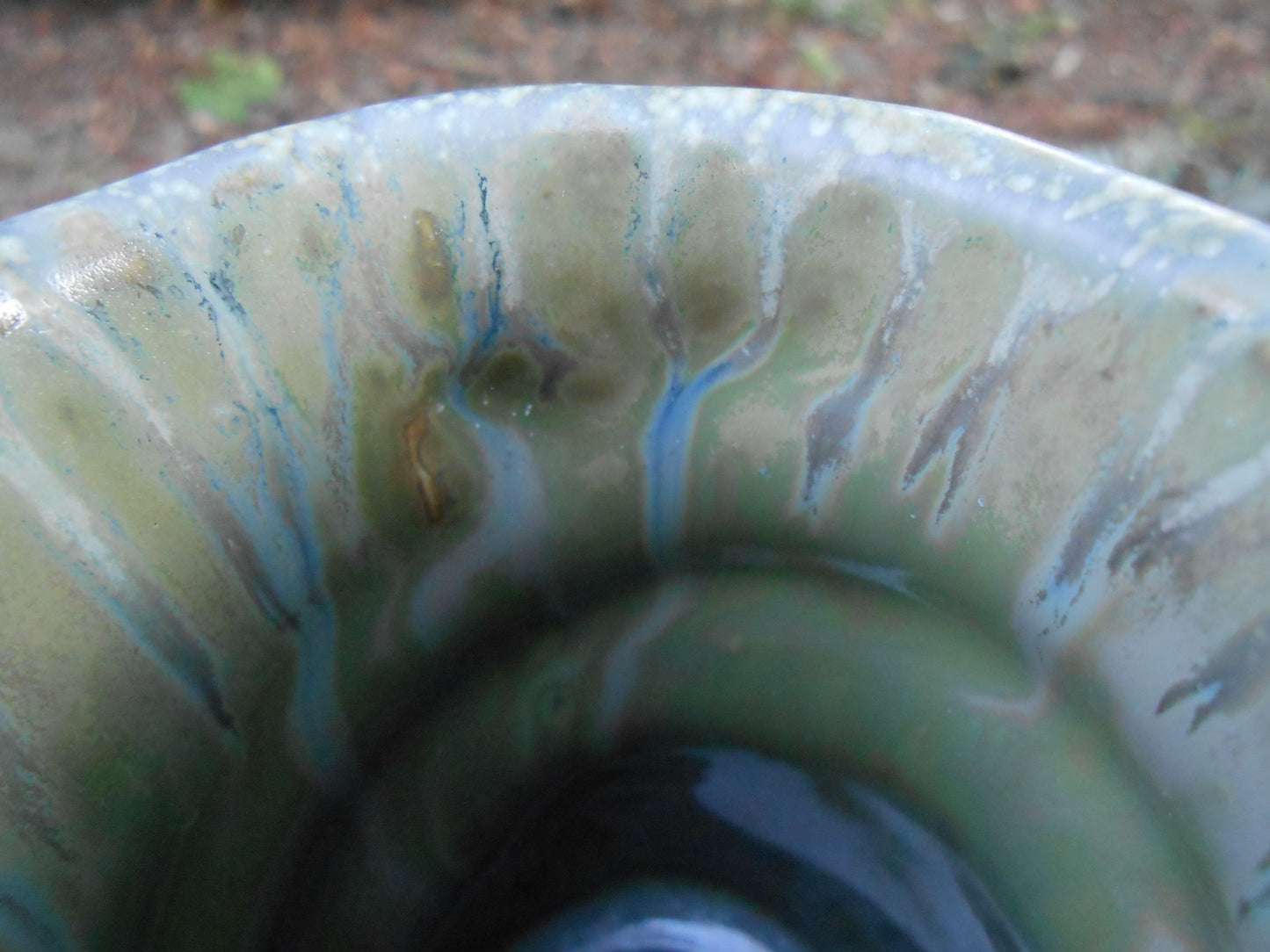 Hand Handled Flower Mug