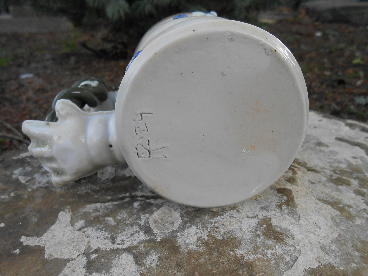 Hand Handled Flower Mug