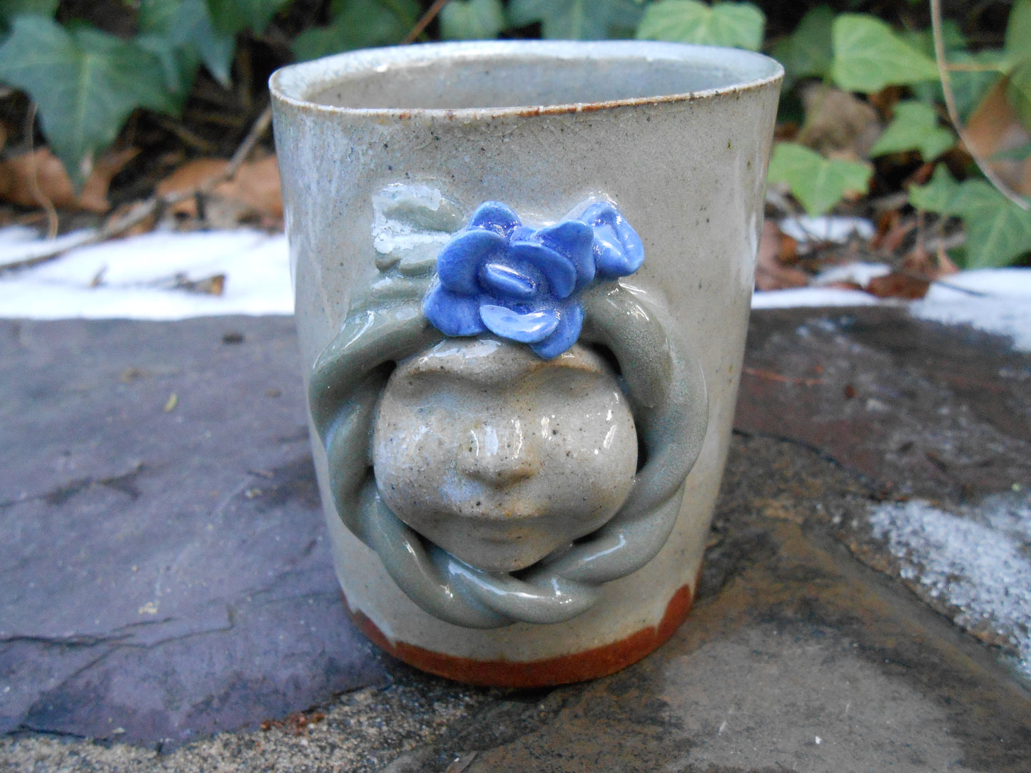 Little Mug with Baby Face Vine