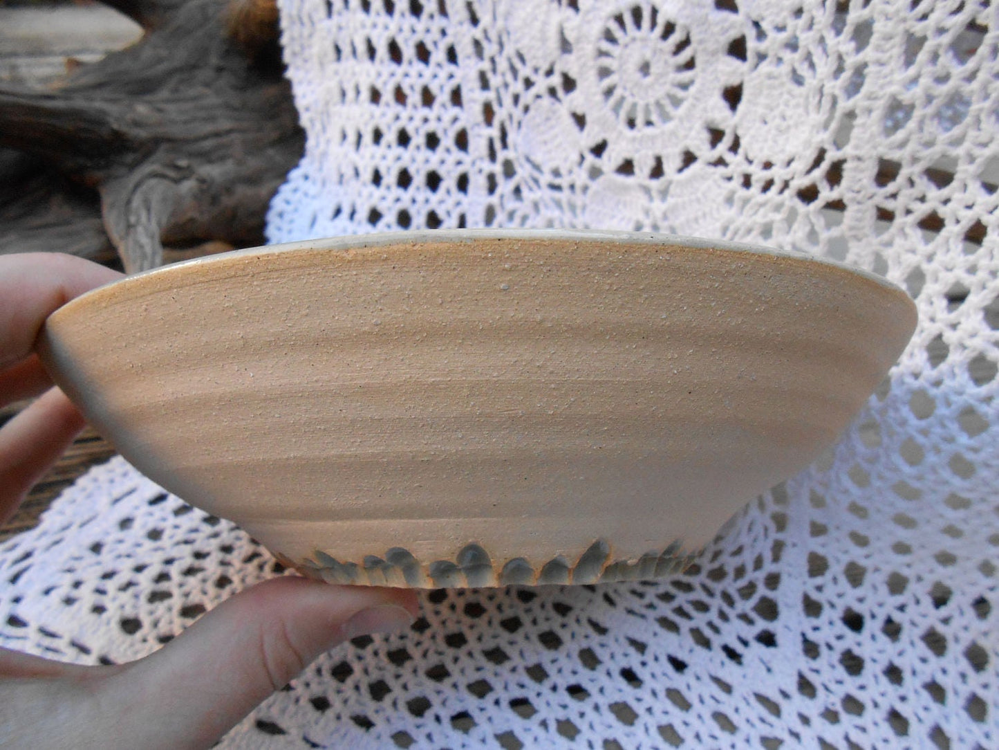 Circles on Circles Thrown Ceramic Pottery Bowl