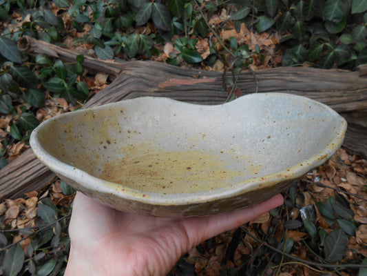 Robin's Egg Laced Ceramic Bowl