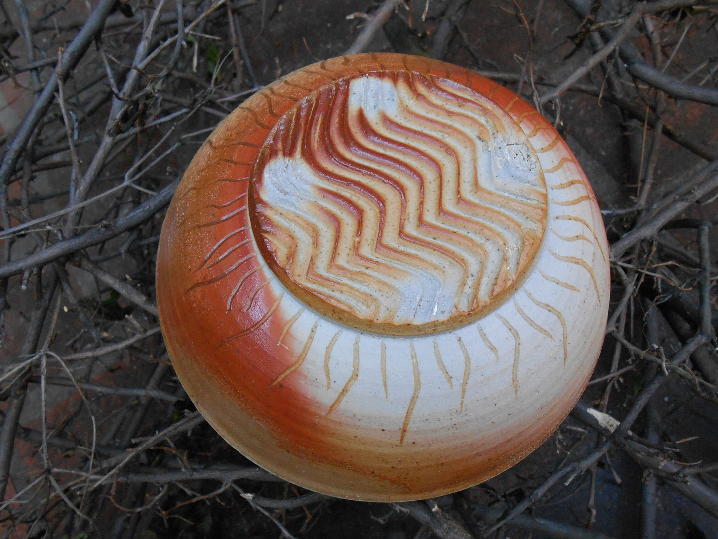 Blossomed Clay Bowl