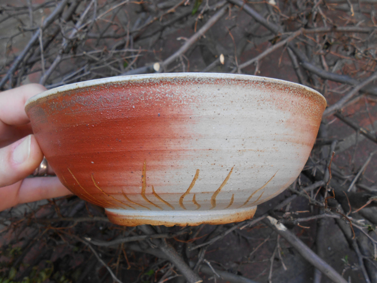 Blossomed Clay Bowl