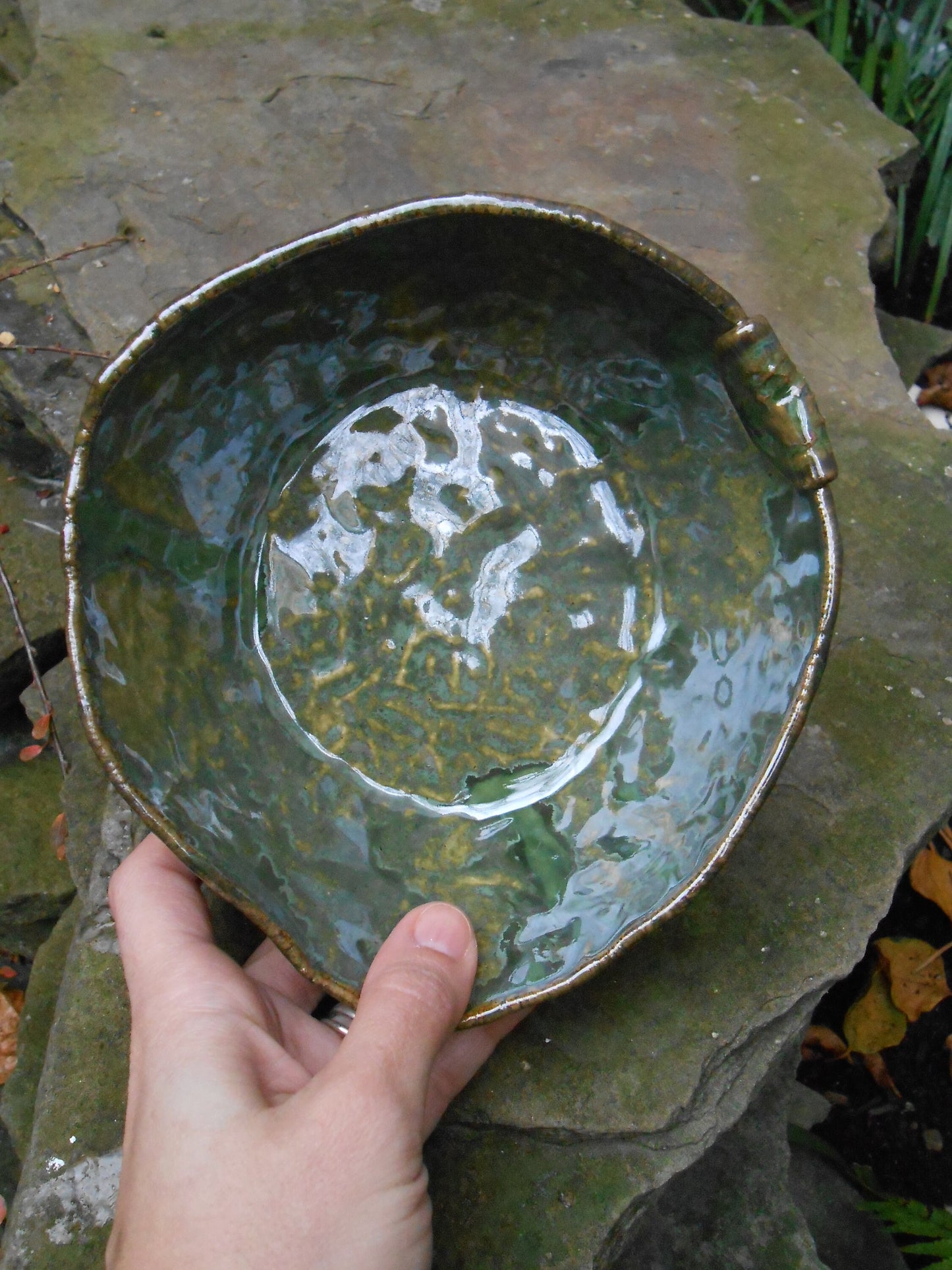 Moss Green Clay Bowl