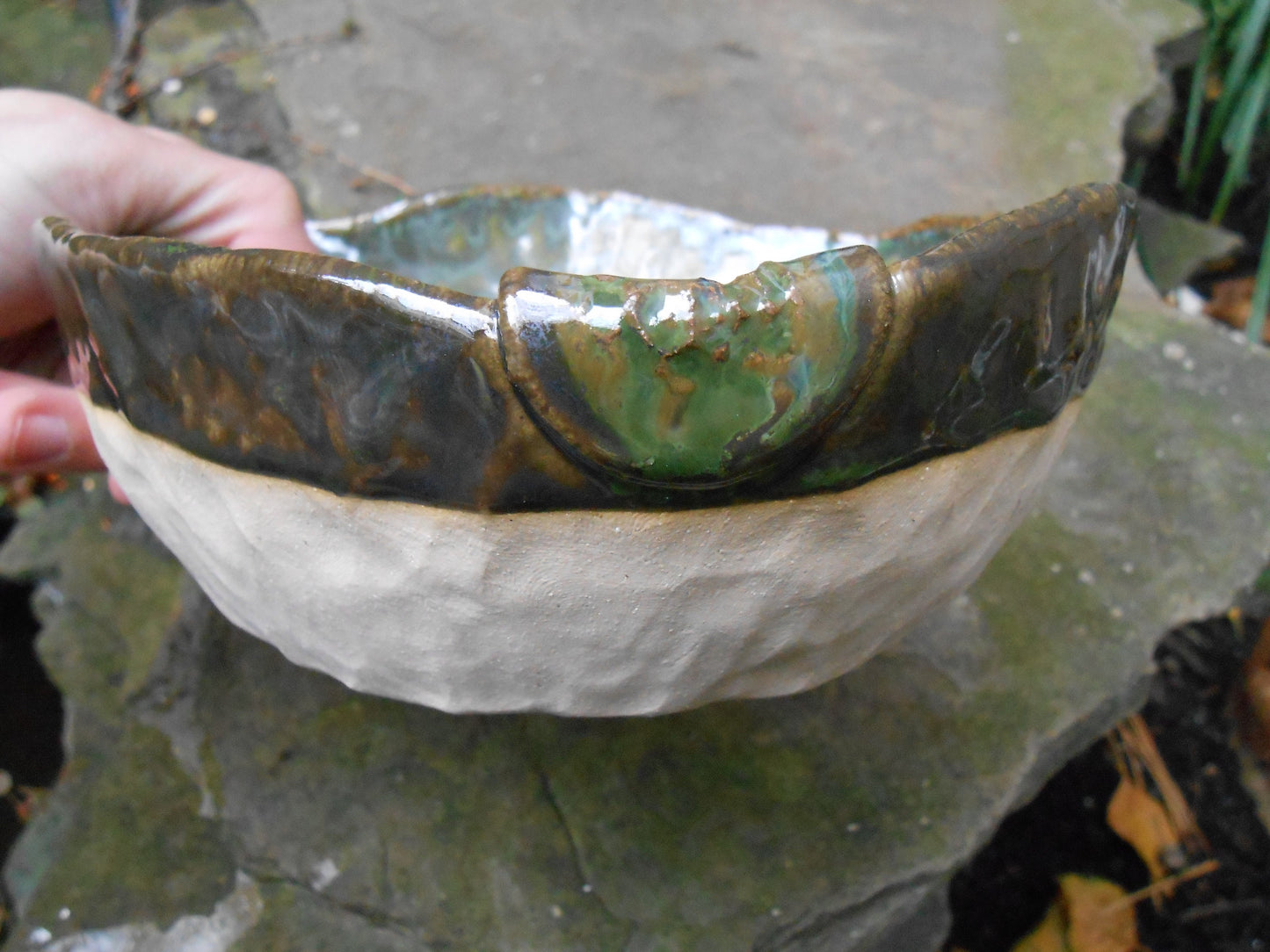 Moss Green Clay Bowl