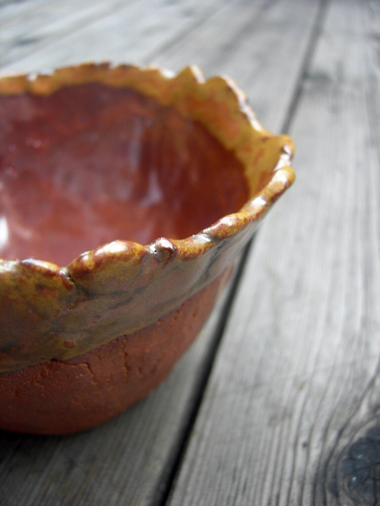 SALE Ceramic Sun Flower Bowl