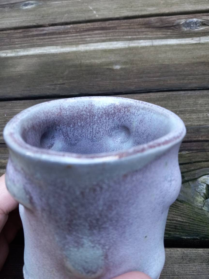 Dotted Wood Fired Ceramic Cup