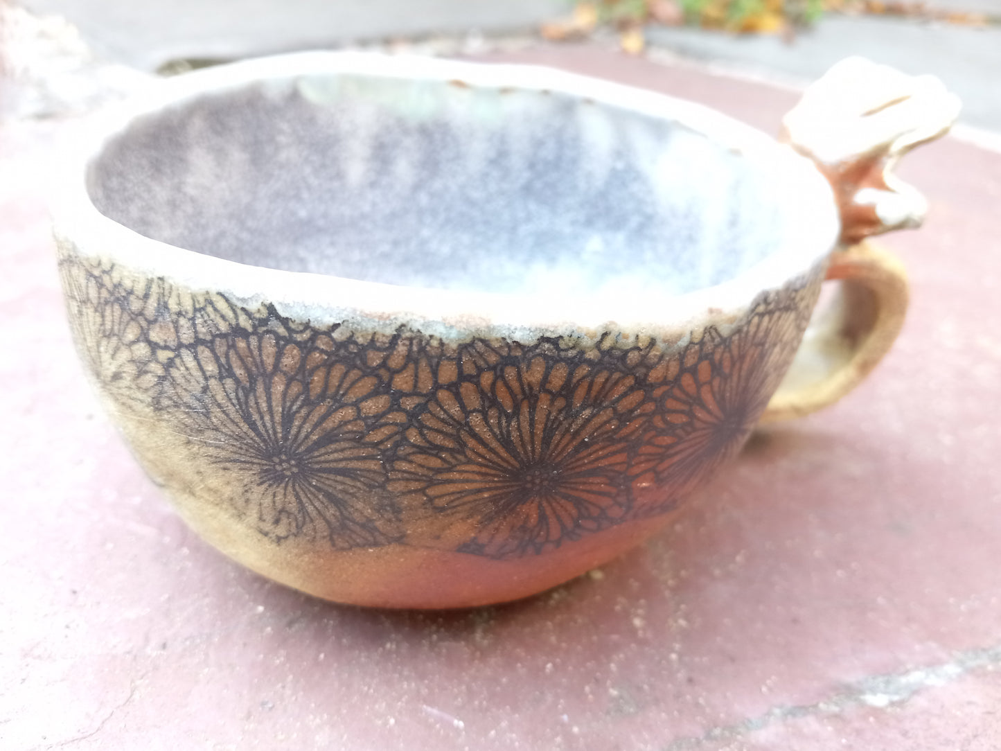 Grey Handed Teacup