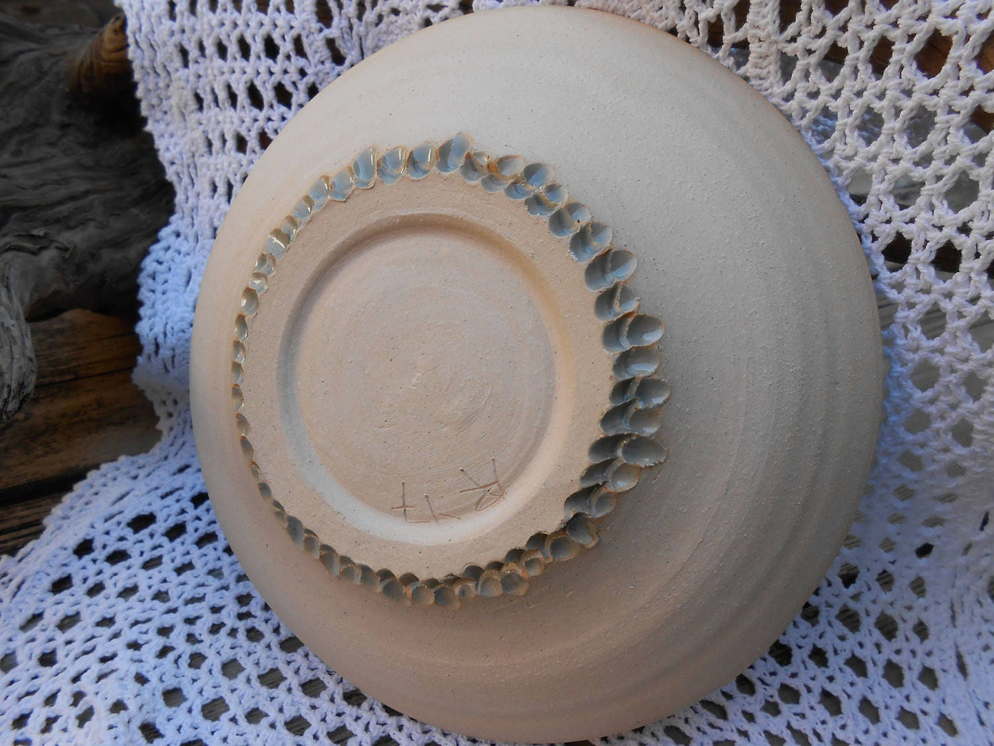Circles on Circles Thrown Ceramic Pottery Bowl