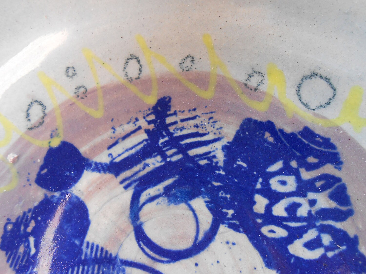 Circles on Circles Thrown Ceramic Pottery Bowl