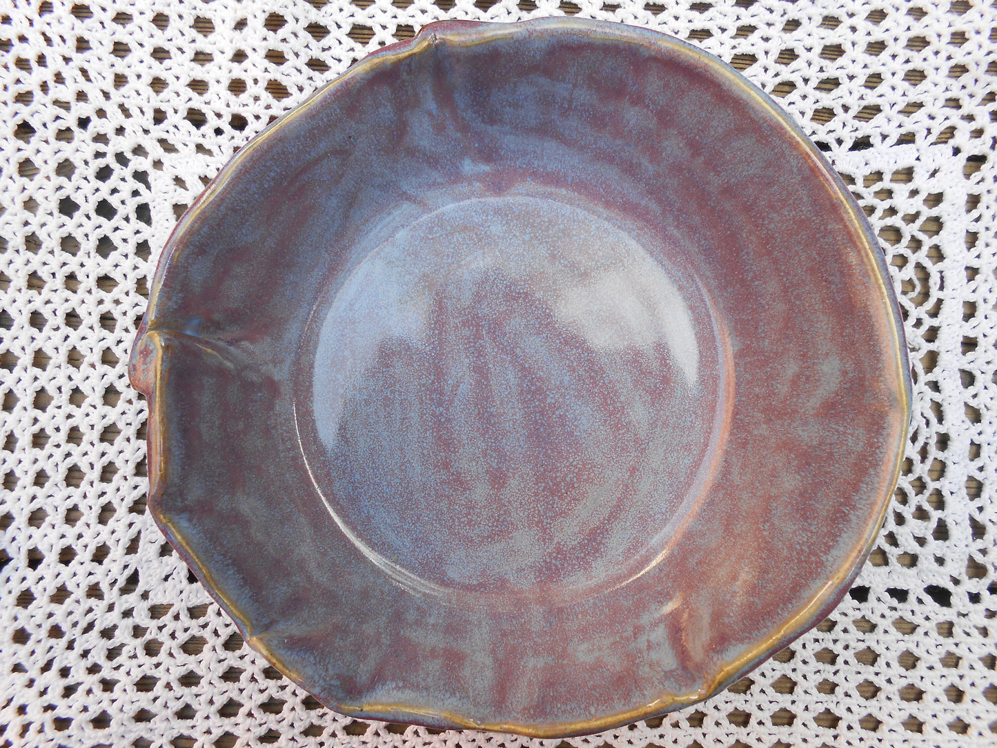Lacy Lilac Ceramic Bowl