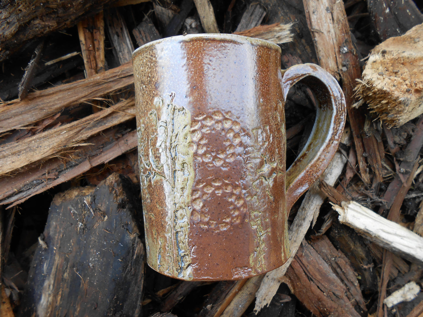 Woodsy Wood Fired Clay Mug