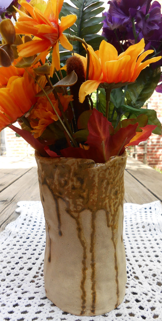 Sand Dune Clay Flower Vase