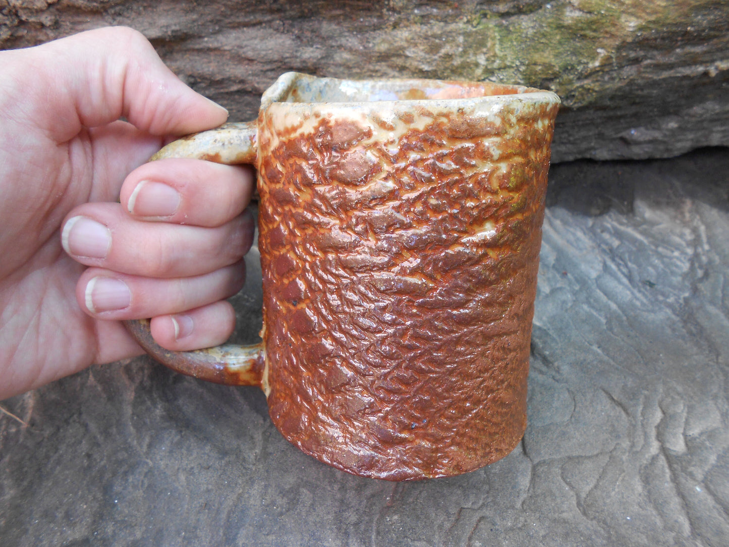 Laced Tree Clay Mug