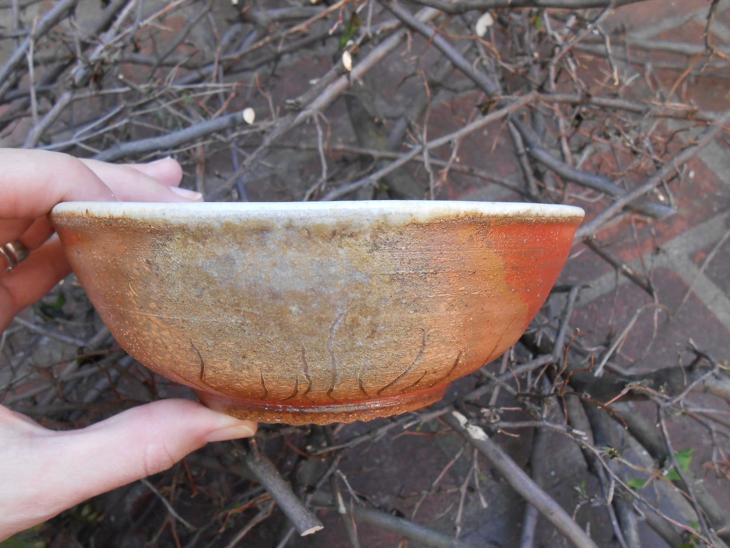 Blossomed Clay Bowl