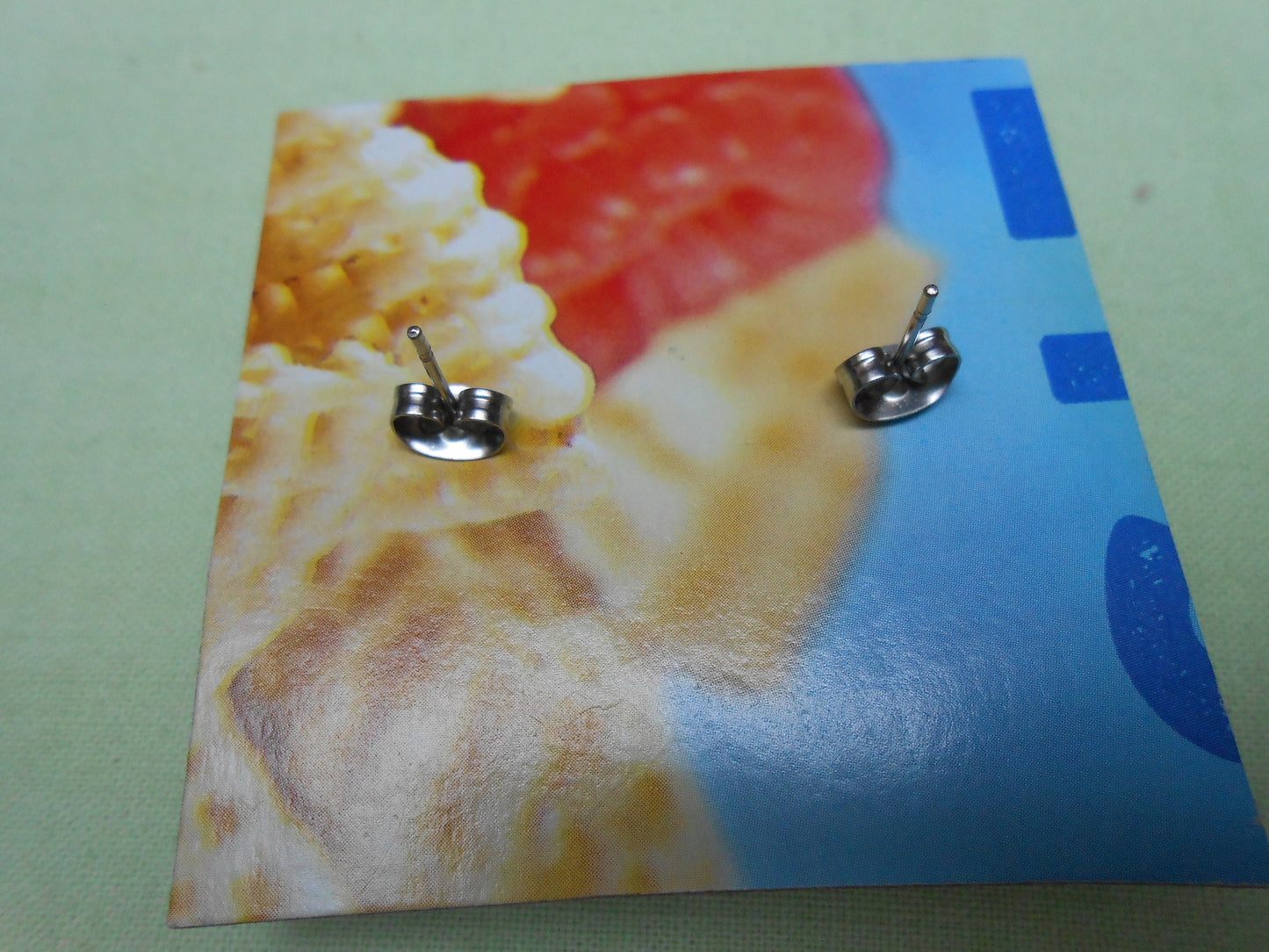 Baby Face Ceramic Post Earrings