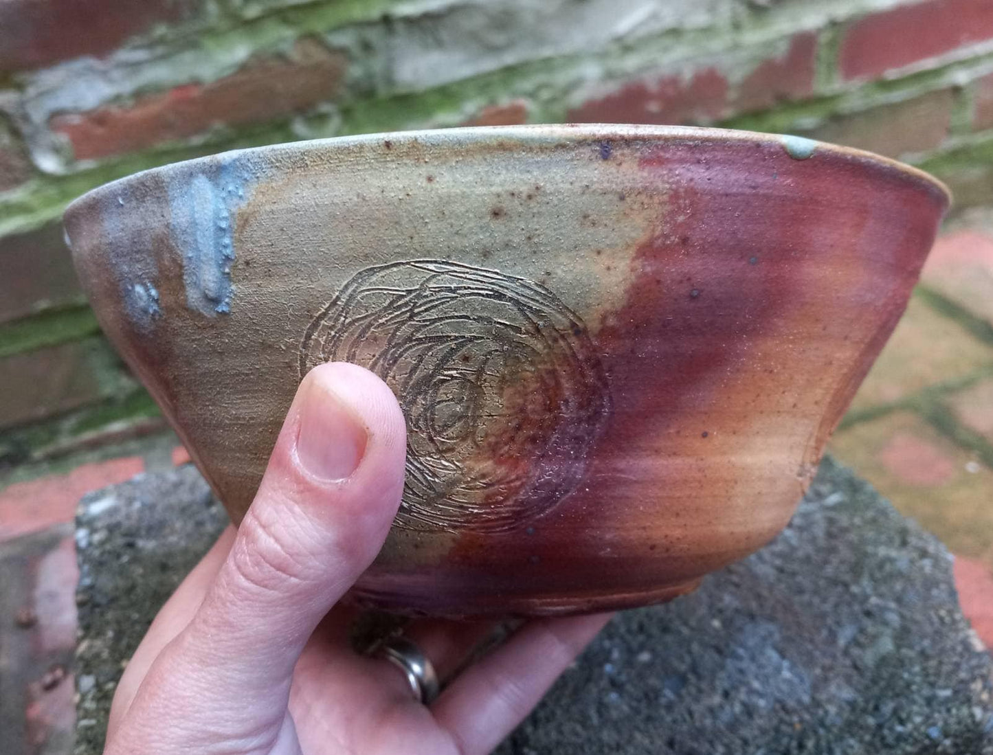 Wood Fired Tornado Clay Bowl