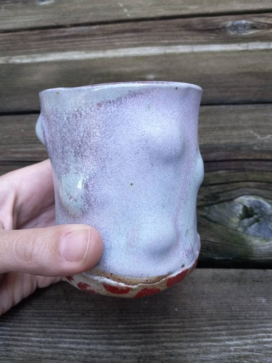Dotted Wood Fired Ceramic Cup