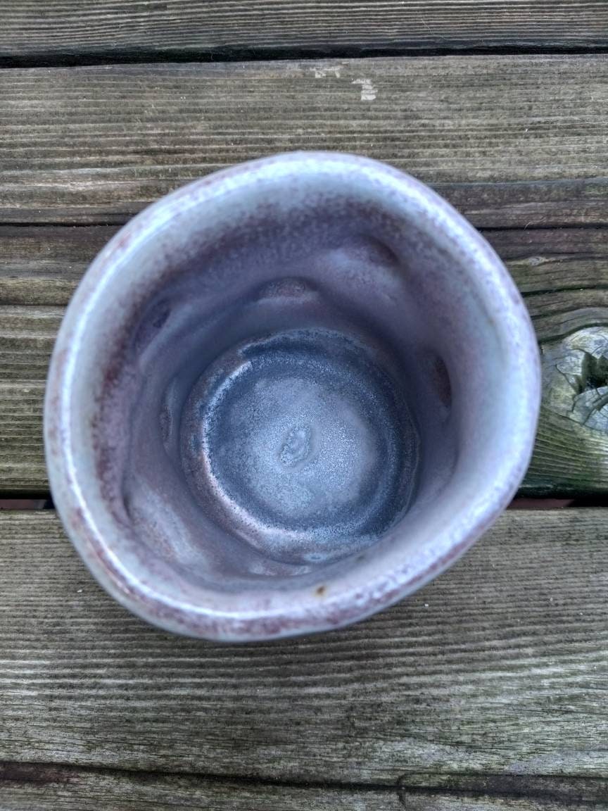 Dotted Wood Fired Ceramic Cup