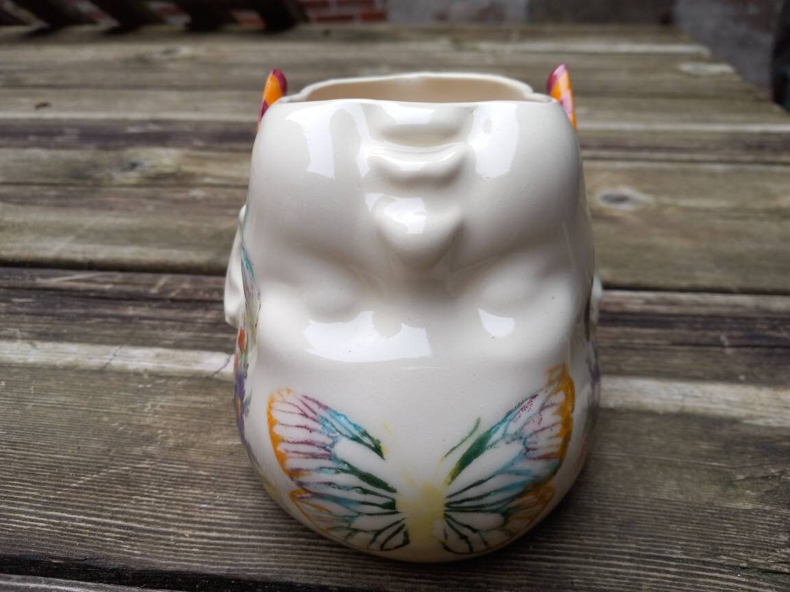 Butterfly Fields Ceramic Baby Head Mug