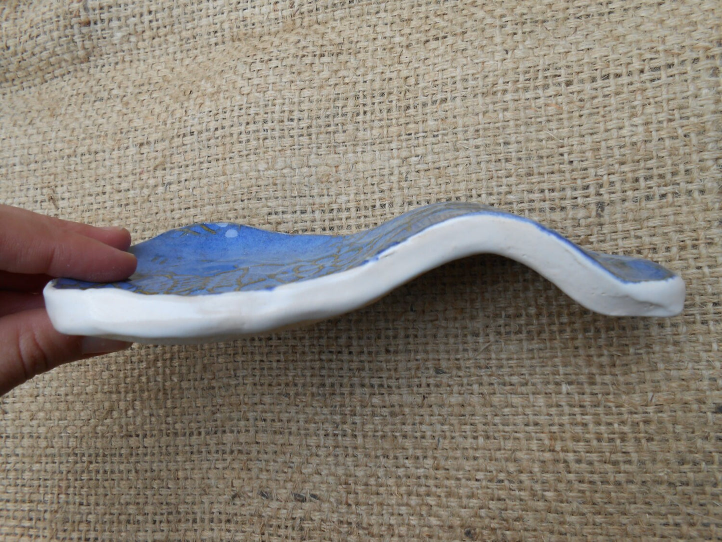 Blue Lace Clay Spoonrest ON SALE